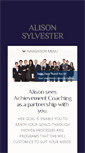 Mobile Screenshot of alisonsylvester.com